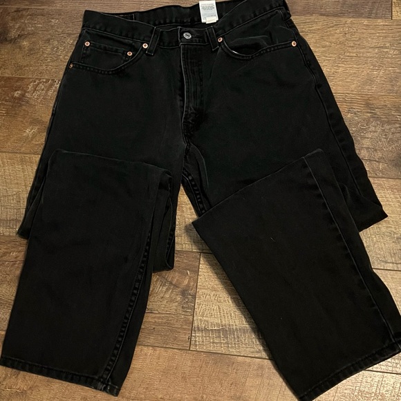Mens 550 Levi Strauss Black Jeans 33 X 32 - Picture 5 of 7